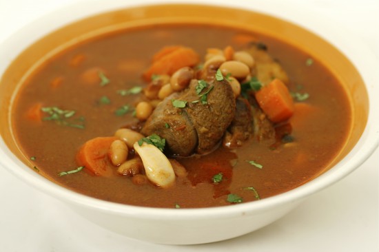 Lamb shank and bean soup (Shorbet mawzate w fassoulia) - Taste of Beirut