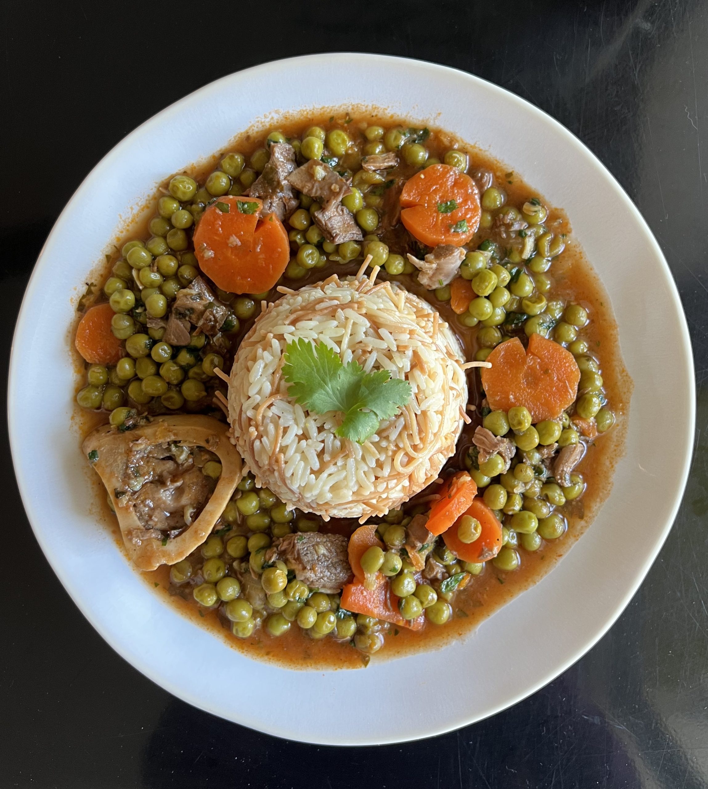 Carrots and peas stew – Style of Beirut
